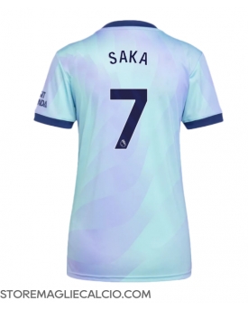 Arsenal Bukayo Saka #7 Maglia Gara Terza Repliche 2024-25 Donna
